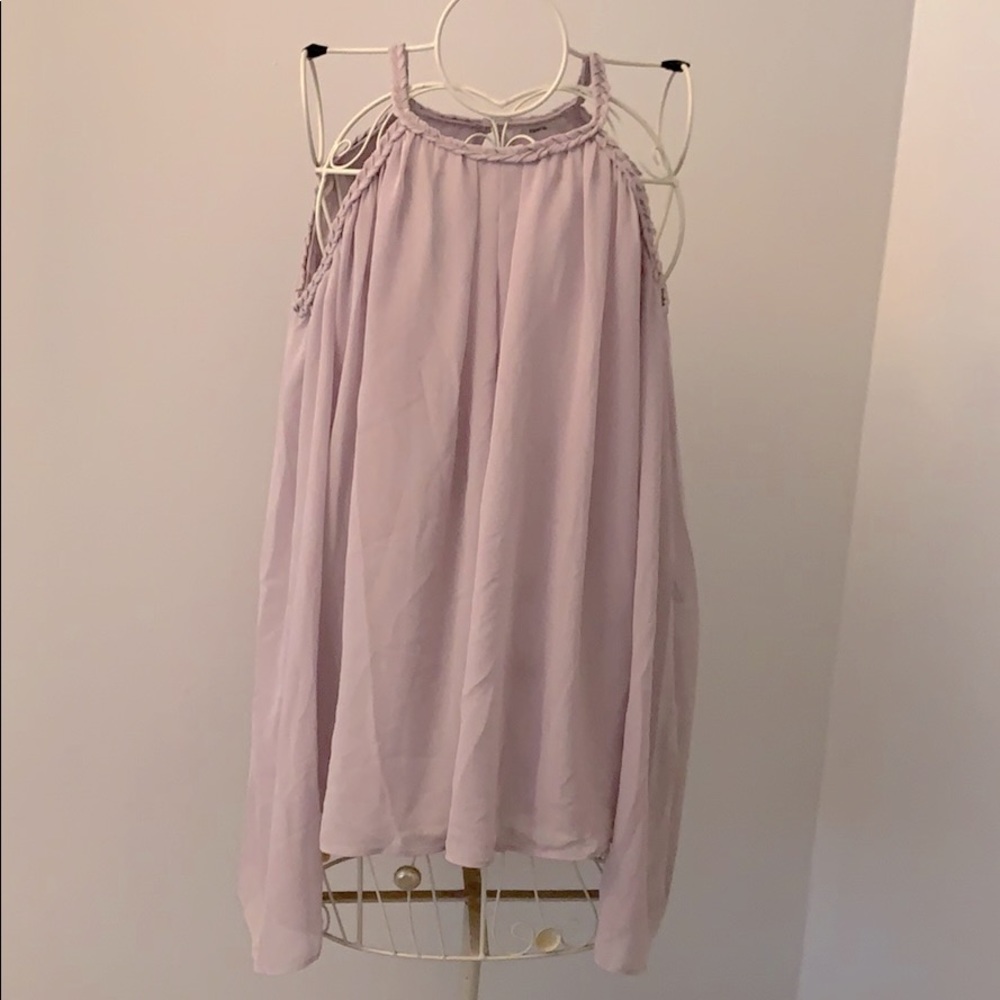 Braid detail cold shoulder top!